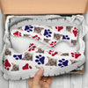 California Spangled Cat Paws Patterns Print Sneakers