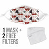 Boston Terrier Patterns Print Face Mask