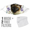 Lovely Balinese Cat Print Face Mask