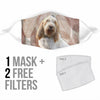 Lovely Grand Basset Griffon Vendeen Print Face Mask