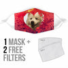 American Eskimo Dog Print Face Mask