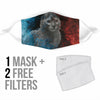 Lykoi Cat Print Face Mask