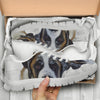 St. Bernard Dog White Print Running Shoes