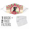 Cute Pointer Dog Print Face Mask