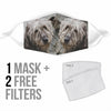 Amazing Irish Wolfhound Print Face Mask