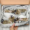 Lovely Savannah Cat Print Running Shoes- Gift For Cat Lovers