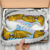 Blue-and-Yellow Macaw Print Running Shoes