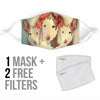 Cute Ibizan Hound Print Face Mask