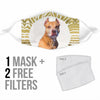 American Pit Bull Terrier Print Face Mask