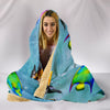 Angel Fish Print Hooded Blanket