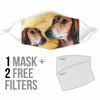 Cute Saluki Print Face Mask