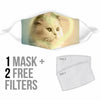 Cute Persian Cat Print Face Mask