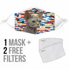 Devon Rex Cat Print Face Mask