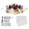 Tonkinese Cat Print Face Mask