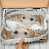 Cute Irish Wolfhound Print Running Shoes