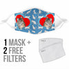 Siberian Cat Love Print Face Mask