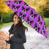 Boston Terrier Dog Glasses Print Umbrellas