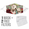 Cute Westie Print Face Mask- Limited Edition