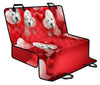 Great Pyrenees On Red Print Pet Seat Covers