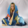 Seluang Fish Print Hooded Blanket