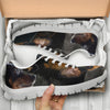 Miniature Pinscher On Black Print Running Shoes