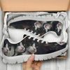 Manx Cat On Black Print Running Shoes