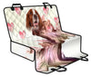 Irish Red and White Setter On Heart Print Pet Seat Covers