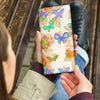 Floral Butterfly Print Women's Leather Wallet