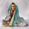 Lhasa Apso Dog Print Hooded Blanket