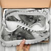 Chow Chow On Black And White Print Running Shoes