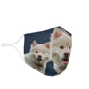 Lovely Samoyed Print Face Mask