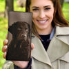 Lovely Curly-Coated Retriever Print Women's Leather Wallet