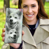 Icelandic Sheepdog Print Women's Leather Wallet