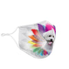 Cute Bichon Frise Print Face Mask