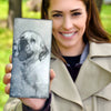 Cute Clumber Spaniel Print Women's Leather Wallet