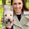 Lovely Briard Dog Print Women's Leather Wallet