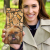 Brussels Griffon Print Women's Leather Wallet