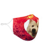 American Eskimo Dog Print Face Mask