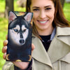 Siberian Husky Dog Print Women's Leather Wallet