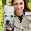 Irish Wolfhound Print Women's Leather Wallet