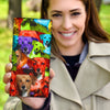 Chiweenie Dog Print Women's Leather Wallet