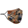 German Shepherd Print Face Shield