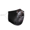 French Bulldog On Black Print Face Mask