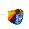 Lovely Russian Blue Cat Print Face Mask