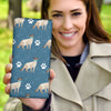 Balinese Dog Patterns Print Women's Leather Wallet