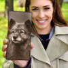 Keeshond Print Women's Leather Wallet