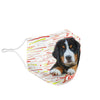 Bernese Mountain Dog Print Face Mask