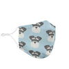 Miniature Schnauzer Patterns Print Face Mask