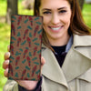 Scarlet macaw Parrot Print Women's Leather Wallet