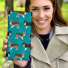 Shetland Sheepdog Print Women's Leather Wallet